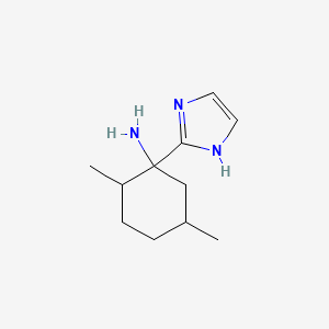 molecular formula C11H19N3 B15264941 1-(1H-Imidazol-2-yl)-2,5-dimethylcyclohexan-1-amine 