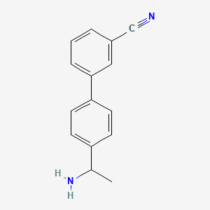 3-[4-(1-Aminoethyl)phenyl]benzonitrile