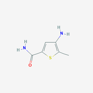 molecular formula C6H8N2OS B1526499 4-Amino-5-methylthiophene-2-carboxamide CAS No. 1247371-83-0
