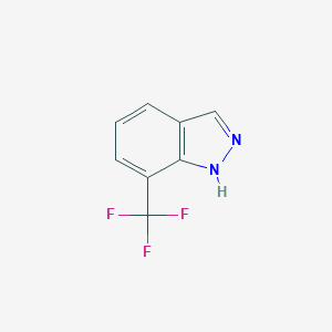 molecular formula C8H5F3N2 B152650 7-(Trifluoromethyl)-1H-indazole CAS No. 885694-00-8
