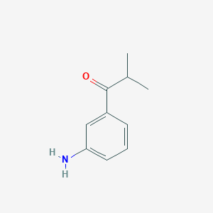 molecular formula C10H13NO B15265009 1-(3-Aminophenyl)-2-methylpropan-1-one 