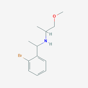 molecular formula C12H18BrNO B15265037 [1-(2-Bromophenyl)ethyl](1-methoxypropan-2-YL)amine 