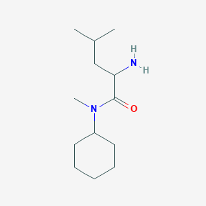 molecular formula C13H26N2O B15265104 2-amino-N-cyclohexyl-N,4-dimethylpentanamide 