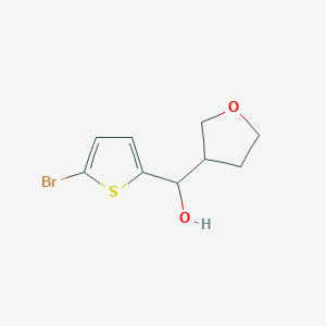 molecular formula C9H11BrO2S B1526512 (5-Bromothiophen-2-yl)(oxolan-3-yl)methanol CAS No. 1250002-49-3