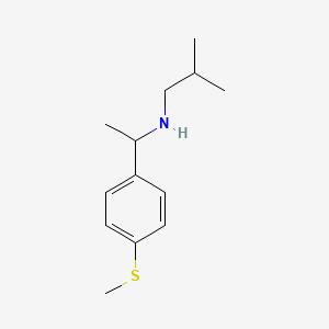 molecular formula C13H21NS B15265124 (2-Methylpropyl)({1-[4-(methylsulfanyl)phenyl]ethyl})amine 