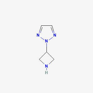 molecular formula C5H8N4 B15265144 2-(Azetidin-3-yl)-2H-1,2,3-triazole 