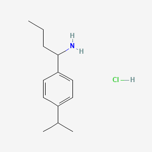 molecular formula C13H22ClN B15265151 1-(4-Isopropylphenyl)butan-1-amine hydrochloride 