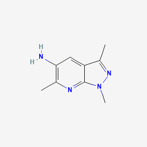 molecular formula C9H12N4 B15265164 1,3,6-Trimethyl-1H-pyrazolo[3,4-b]pyridin-5-amine 