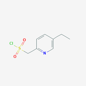 molecular formula C8H10ClNO2S B15265180 (5-Ethylpyridin-2-yl)methanesulfonyl chloride 