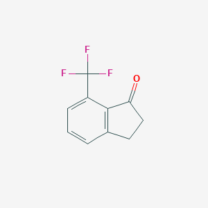 molecular formula C10H7F3O B152652 7-(trifluoromethyl)-2,3-dihydro-1H-inden-1-one CAS No. 1003048-68-7