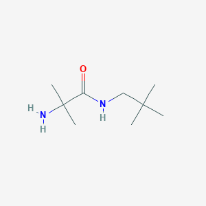 molecular formula C9H20N2O B1526521 2-氨基-N-(2,2-二甲基丙基)-2-甲基丙酰胺 CAS No. 1250653-85-0