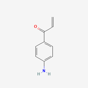 molecular formula C9H9NO B15265244 1-(4-Aminophenyl)prop-2-en-1-one 