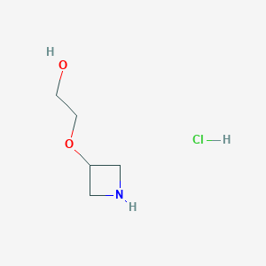 molecular formula C5H12ClNO2 B15265251 2-(Azetidin-3-yloxy)ethan-1-ol hydrochloride 