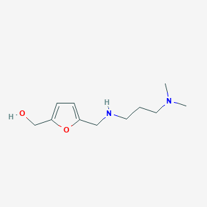 molecular formula C11H20N2O2 B15265322 [5-({[3-(Dimethylamino)propyl]amino}methyl)furan-2-yl]methanol 