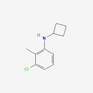molecular formula C11H14ClN B15265336 3-chloro-N-cyclobutyl-2-methylaniline CAS No. 1249547-97-4