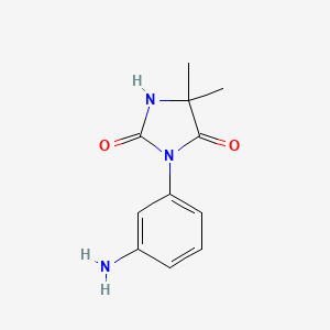 3-(3-Aminophenyl)-5,5-dimethylimidazolidine-2,4-dione