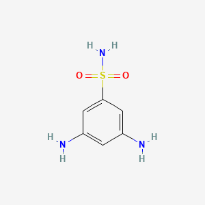molecular formula C6H9N3O2S B15265381 3,5-Diaminobenzenesulfonamide 