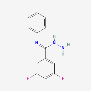 N'-amino-3,5-difluoro-N-phenylbenzene-1-carboximidamide