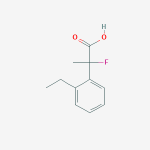 molecular formula C11H13FO2 B15265391 2-(2-Ethylphenyl)-2-fluoropropanoic acid 