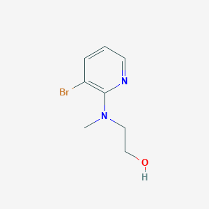 molecular formula C8H11BrN2O B1526540 Ethanol, 2-[(3-bromo-2-pyridinyl)methylamino]- CAS No. 1234623-05-2