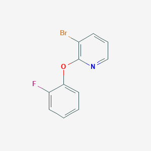 molecular formula C11H7BrFNO B1526544 3-Bromo-2-(2-fluorophenoxy)pyridine CAS No. 1215809-12-3