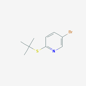molecular formula C9H12BrNS B1526550 5-Bromo-2-(tert-butylsulfanyl)pyridine CAS No. 123792-40-5