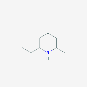 molecular formula C8H17N B15265509 2-Ethyl-6-methylpiperidine 