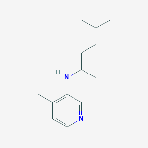 molecular formula C13H22N2 B15265512 4-methyl-N-(5-methylhexan-2-yl)pyridin-3-amine 