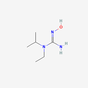 molecular formula C6H15N3O B15265519 1-Ethyl-2-hydroxy-1-(propan-2-YL)guanidine 