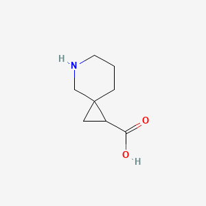 molecular formula C8H13NO2 B15265526 5-Azaspiro[2.5]octane-1-carboxylic acid 