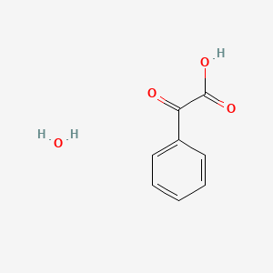 molecular formula C8H8O4 B15265535 2-Oxo-2-phenylacetic acid hydrate 