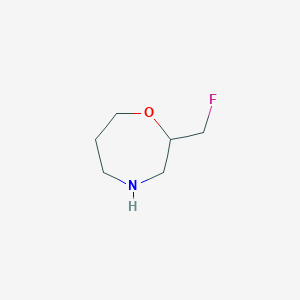 molecular formula C6H12FNO B15265554 2-(Fluoromethyl)-1,4-oxazepane 