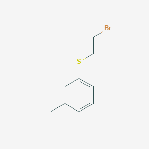 1-[(2-Bromoethyl)sulfanyl]-3-methylbenzene
