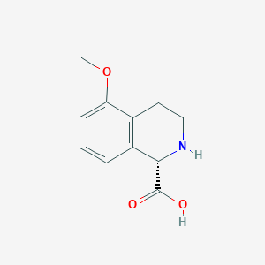molecular formula C11H13NO3 B15265567 (1S)-5-Methoxy-1,2,3,4-tetrahydroisoquinoline-1-carboxylic acid 