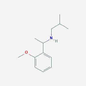 molecular formula C13H21NO B15265578 [1-(2-Methoxyphenyl)ethyl](2-methylpropyl)amine 