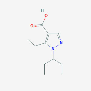 5-ethyl-1-(pentan-3-yl)-1H-pyrazole-4-carboxylic acid