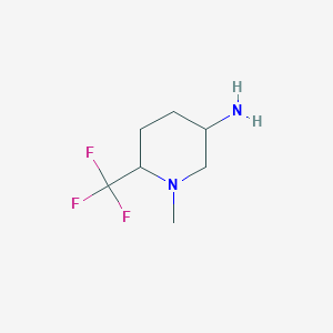 molecular formula C7H13F3N2 B15265593 1-Methyl-6-(trifluoromethyl)piperidin-3-amine 