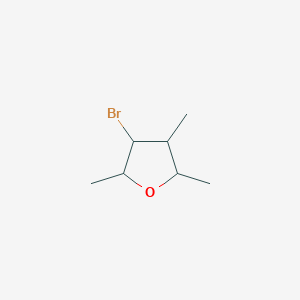 molecular formula C7H13BrO B15265619 3-Bromo-2,4,5-trimethyloxolane 