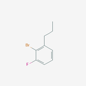 molecular formula C9H10BrF B15265638 2-Bromo-1-fluoro-3-propylbenzene 
