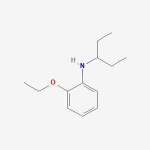molecular formula C13H21NO B15265646 2-Ethoxy-N-(pentan-3-YL)aniline 
