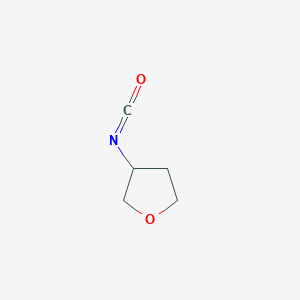 molecular formula C5H7NO2 B1526570 3-Isocyanatooxolane CAS No. 850876-21-0