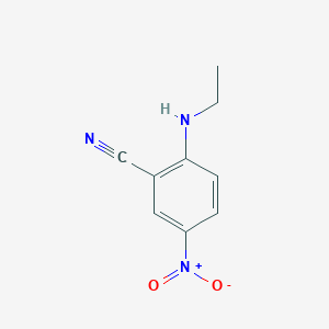 molecular formula C9H9N3O2 B15265709 2-(Ethylamino)-5-nitrobenzonitrile 