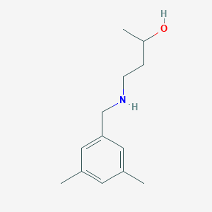 molecular formula C13H21NO B15265714 4-{[(3,5-Dimethylphenyl)methyl]amino}butan-2-ol 
