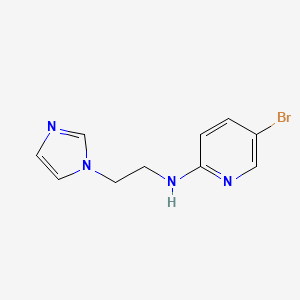 5-bromo-N-[2-(1H-imidazol-1-yl)ethyl]pyridin-2-amine