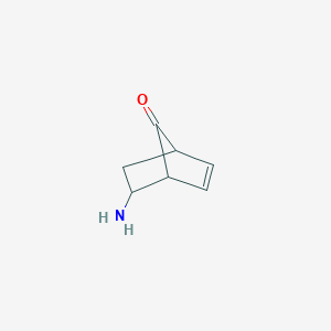molecular formula C7H9NO B15265745 5-Aminobicyclo[2.2.1]hept-2-en-7-one 