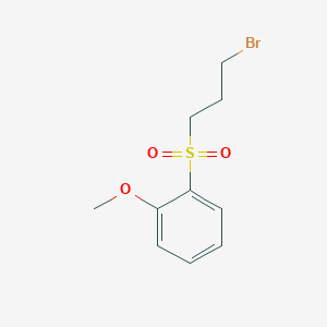 molecular formula C10H13BrO3S B1526581 1-(3-Bromopropanesulfonyl)-2-methoxybenzene CAS No. 1249275-31-7