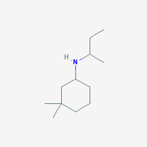 molecular formula C12H25N B15265838 N-(butan-2-yl)-3,3-dimethylcyclohexan-1-amine 