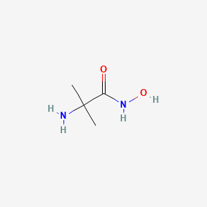 molecular formula C4H10N2O2 B15265859 2-amino-N-hydroxy-2-methylpropanamide 