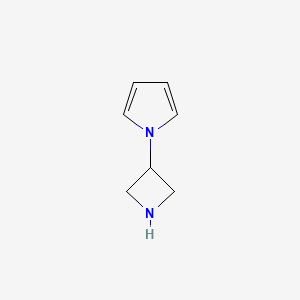 molecular formula C7H10N2 B15265878 1-(azetidin-3-yl)-1H-pyrrole 