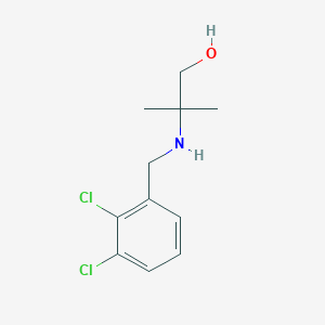 molecular formula C11H15Cl2NO B15265901 2-{[(2,3-Dichlorophenyl)methyl]amino}-2-methylpropan-1-OL 
